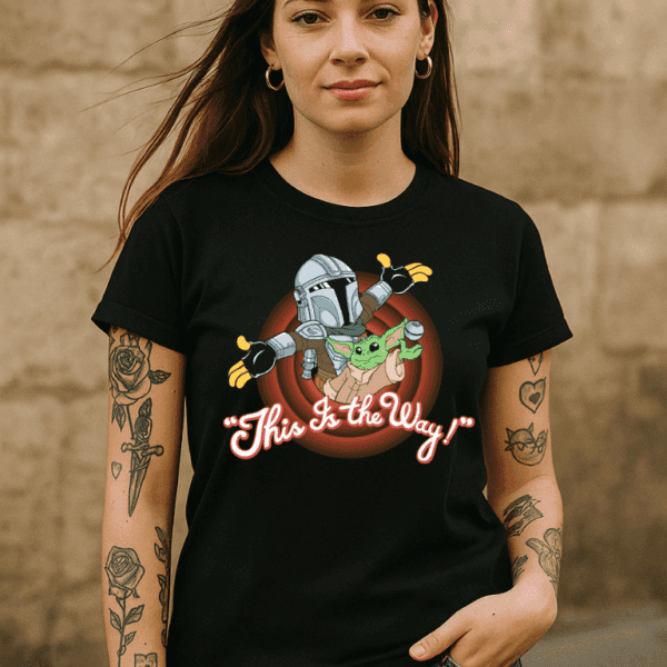 Camiseta Mandalorian This Is the Way Folks · Parodia Looney Tunes | Cat Beleren