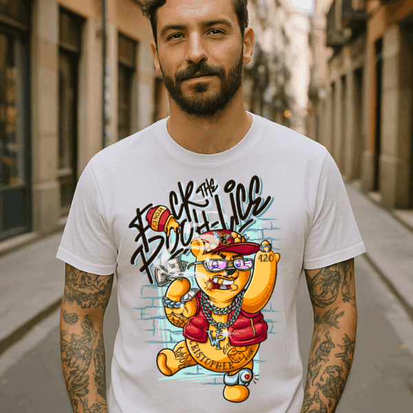 F*ck the Poohlice - Camiseta de Winnie de Pooh Divertida