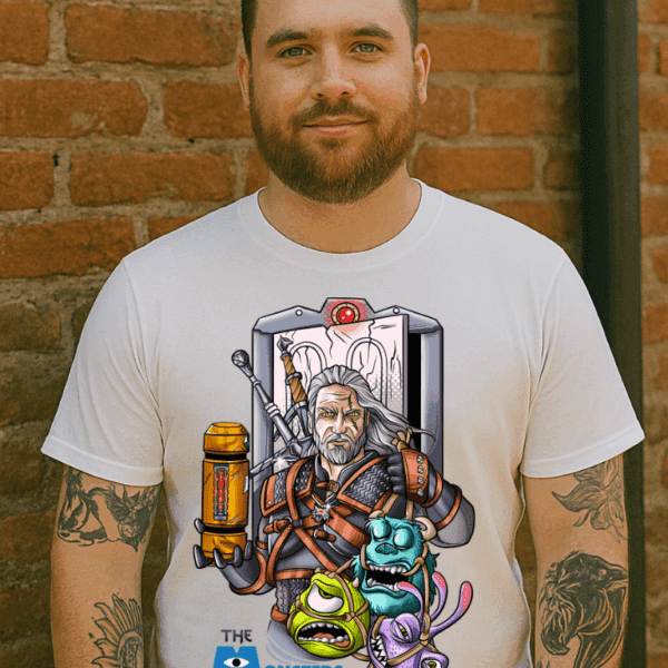 The Monster Killer | Camiseta Friki Inspirada en The Witcher y Monsters Inc