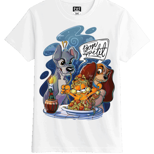 Bon Appétit - Camiseta de la Dama y el Vagabundo Divertida