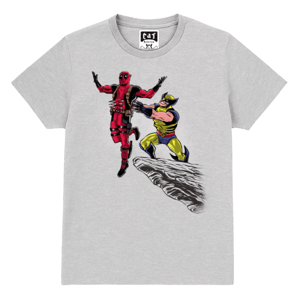 The Dead king - Camiseta Friki de Deadpool y Lobezno