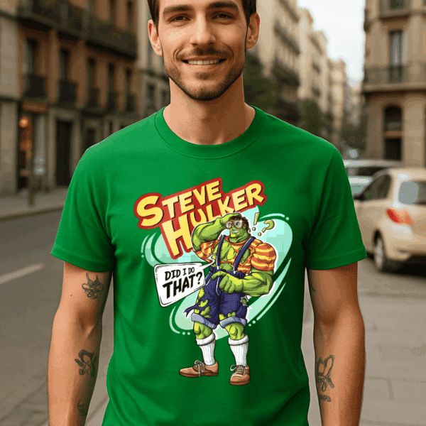 Camiseta Hulk Steve Hulker · Parodia Friki Marvel | Cat Beleren