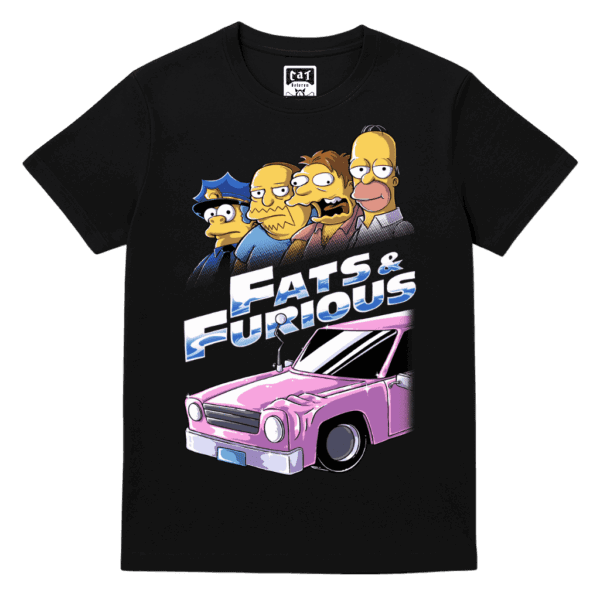 Fats and furious - Camiseta de Los Simpsons Divertida