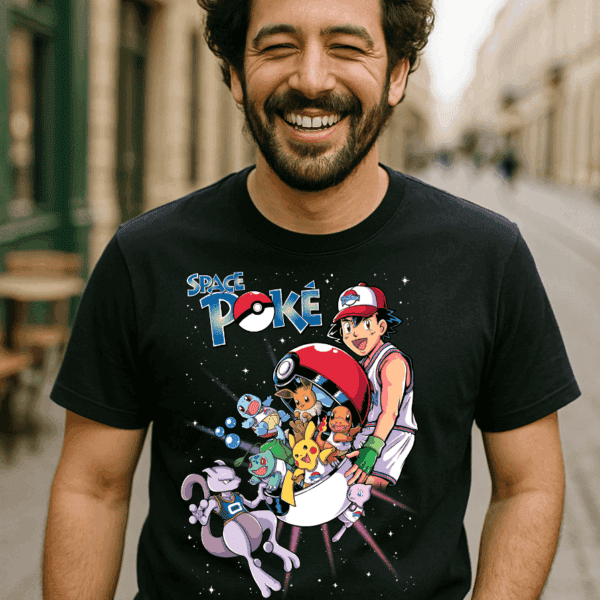 Camiseta Pokémon Space Poke · Parodia Space Jam Friki | Cat Beleren