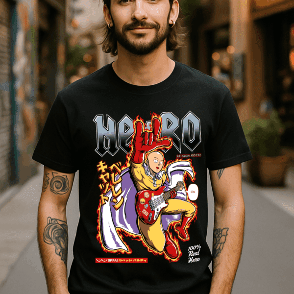 Camiseta Anime One Punch Man - Hero | Cat Beleren