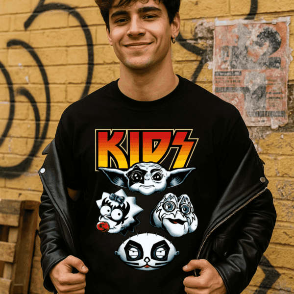 Camiseta Parodia KISS - Kids | Cat Beleren
