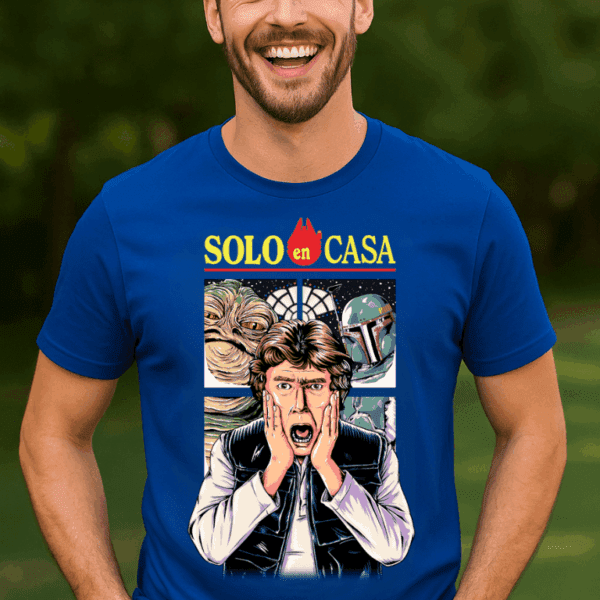 Camiseta Parodia Star Wars - Han Solo en Casa | Cat Beleren