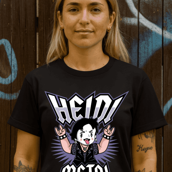 Camiseta Parodia Heidi - Heidi Metal | Cat Beleren