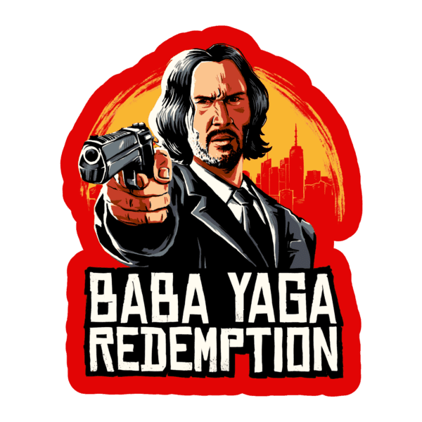 Sticker “Baba Yaga Redemption” – Parodia John Wick