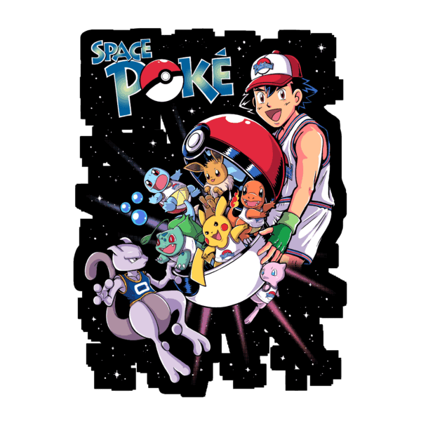 Sticker “Space Poké” – Parodia Pokémon × Space Jam