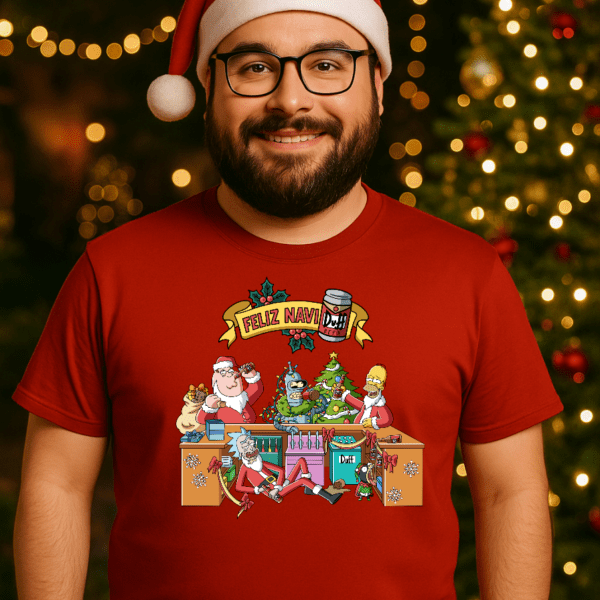 Feliz NaviDuff - Camiseta navideña