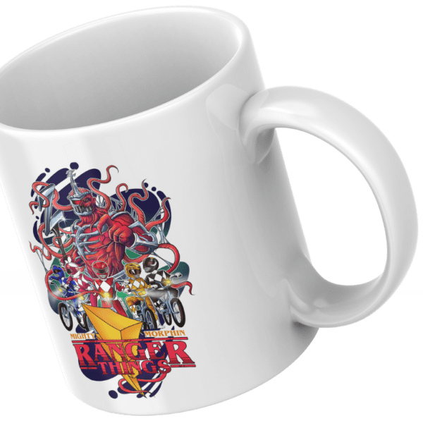 Taza Ranger things | Parodia stranger things | Cat Beleren