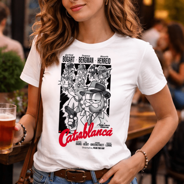 Camiseta Parodia Casablanca - Catsablanca | Cat Beleren