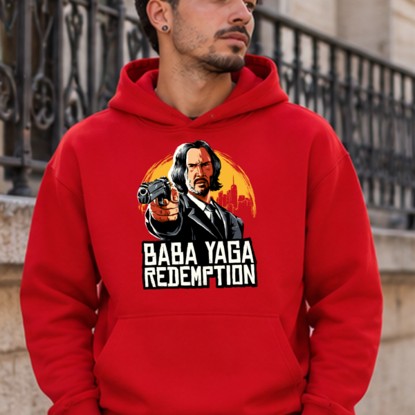 Sudadera Baba Yaga Redemption Cat Beleren con capucha