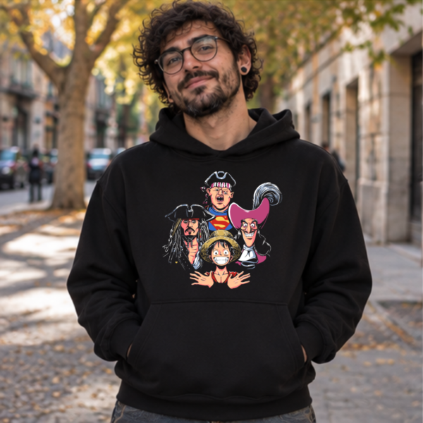 Sudadera Bohemian Piracy Cat Beleren con capucha