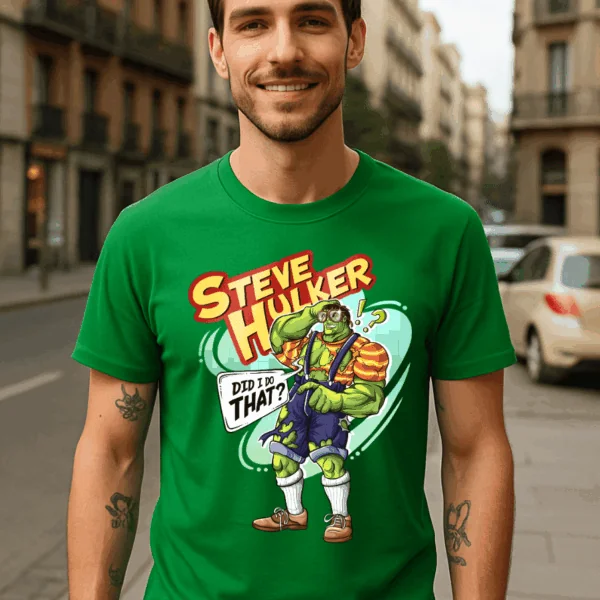 Camiseta Hulk Steve Hulker · Parodia Friki Marvel | Cat Beleren
