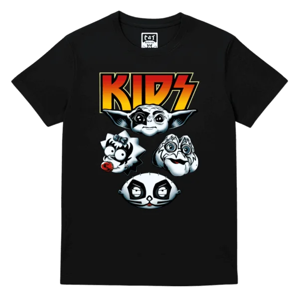 Kids - Camiseta de Grupo Kiss Divertida