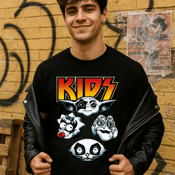 Camiseta Parodia KISS - Kids | Cat Beleren