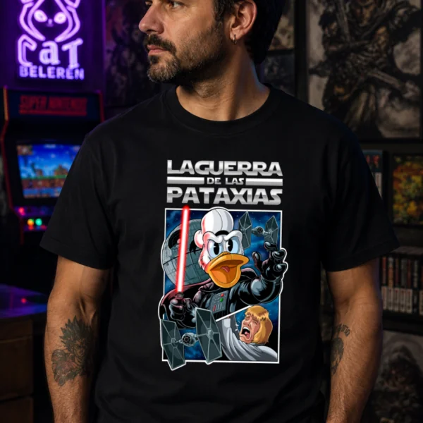 La Guerra de las Pataxias | Camiseta Friki Parodia Star Wars